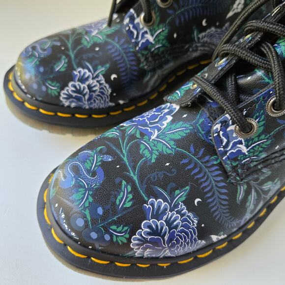 Dr. Martens NEW 1460 Pascal Mystic Floral Leather Boots Whimsigoth EU 37 US 6 - Picture 5 of 15